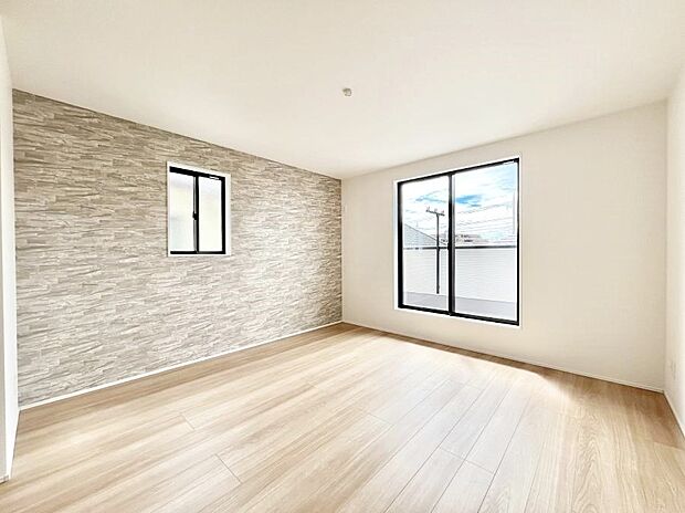 明るいバルコニーサイドに洋室を設置。目覚めの良い寝室に。