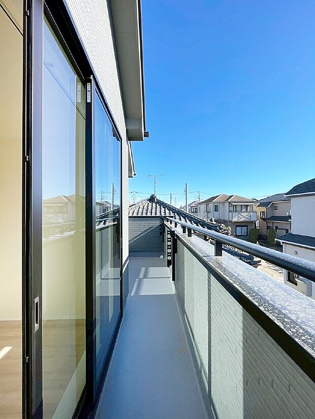 風通しの良いバルコニー