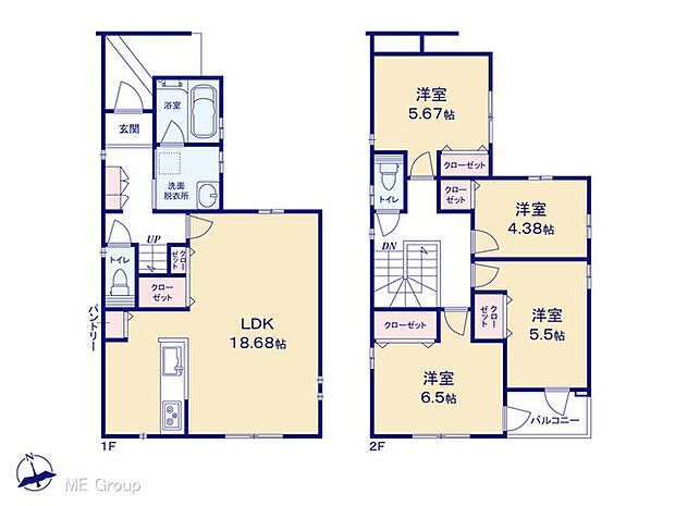 快適性とゆとりをデザインしたリ広々ビング 2号棟