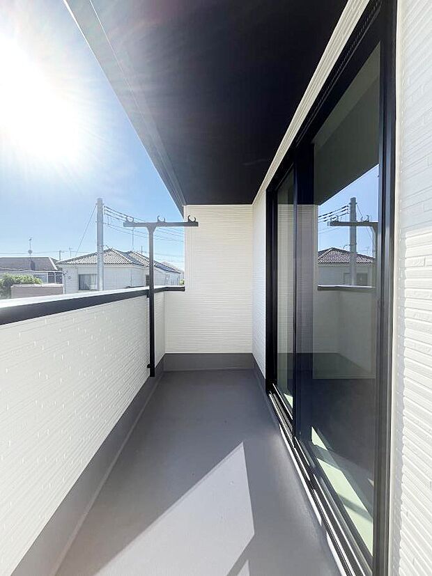 風通しの良いバルコニー