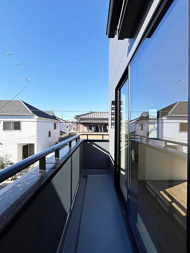 風通しの良いバルコニー