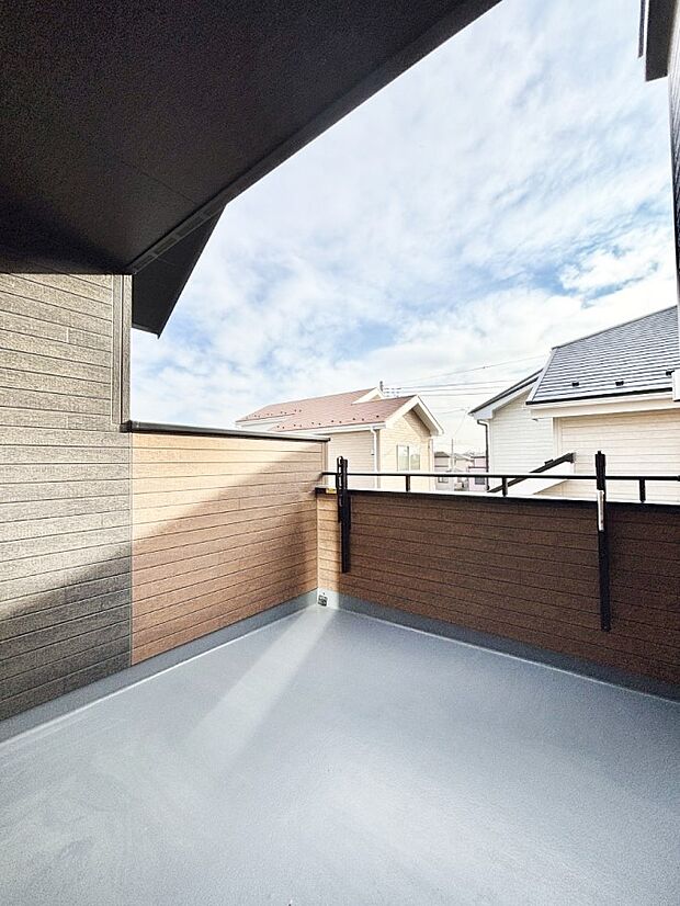 風通しの良いバルコニー