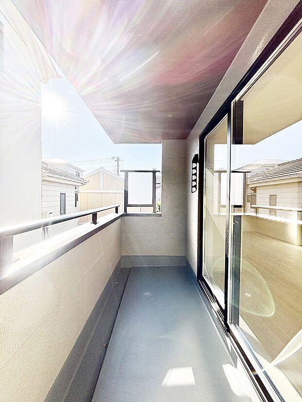 風通しの良いバルコニーが2ヶ所