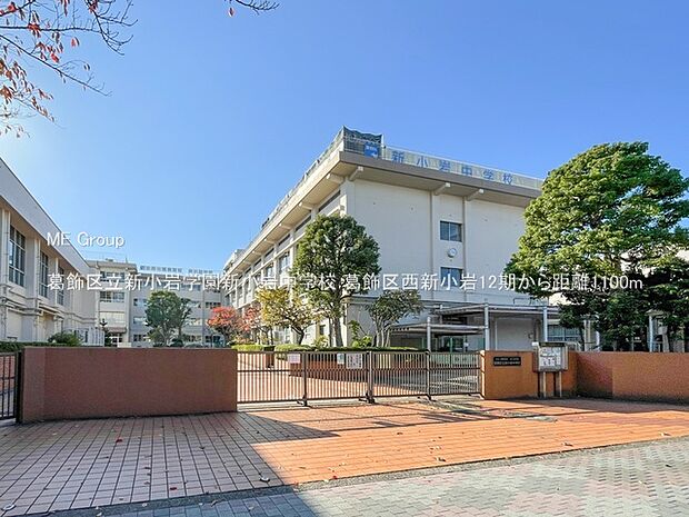 中学校 1100m 葛飾区立新小岩学園新小岩中学校