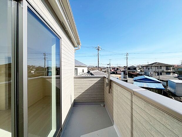 風通しの良いバルコニー