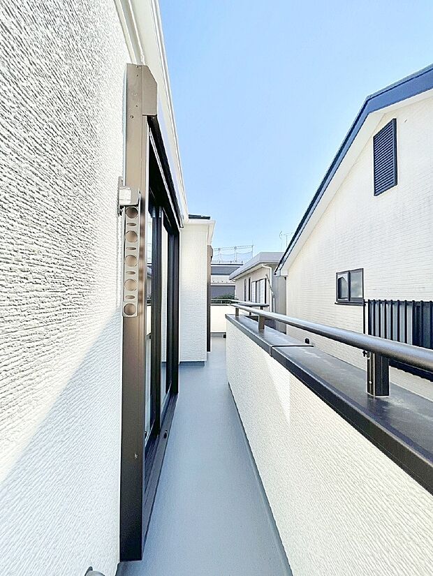 風通しの良いバルコニー