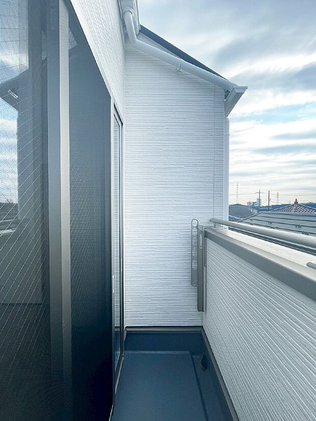 風通しの良いバルコニー