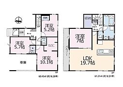 葛飾区水元4丁目　中古一戸建て 4LDKの間取り