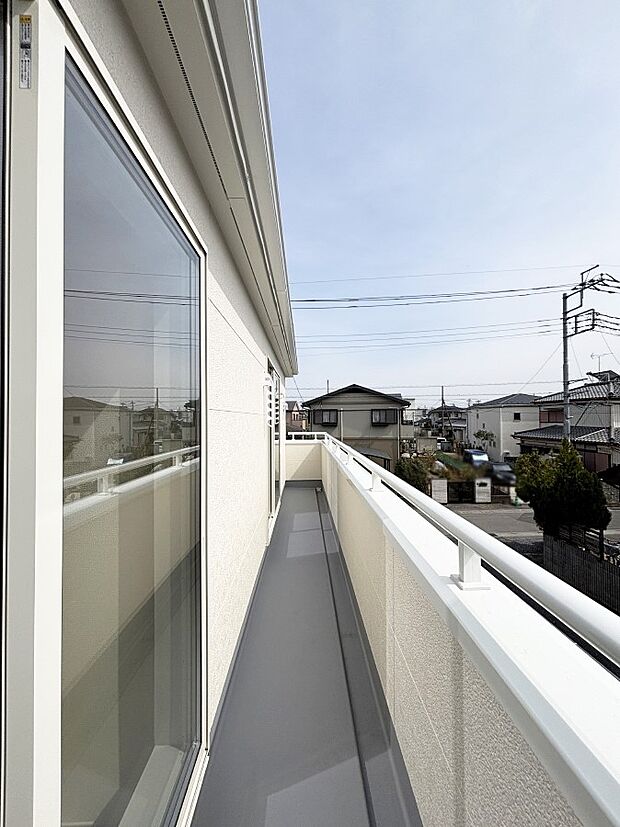 風通しの良いバルコニー