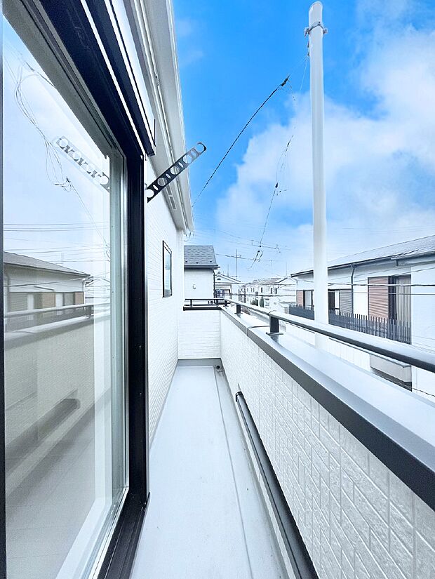 風通しの良いバルコニー