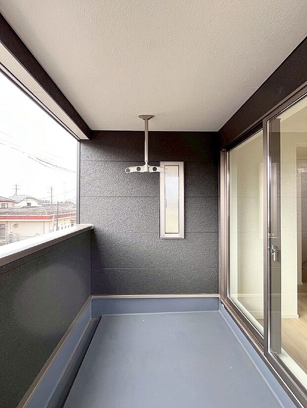 風通しの良いバルコニー