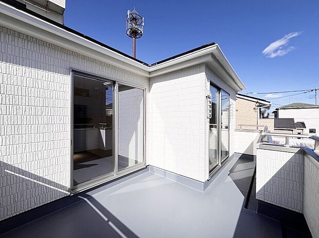 風通しの良いバルコニー