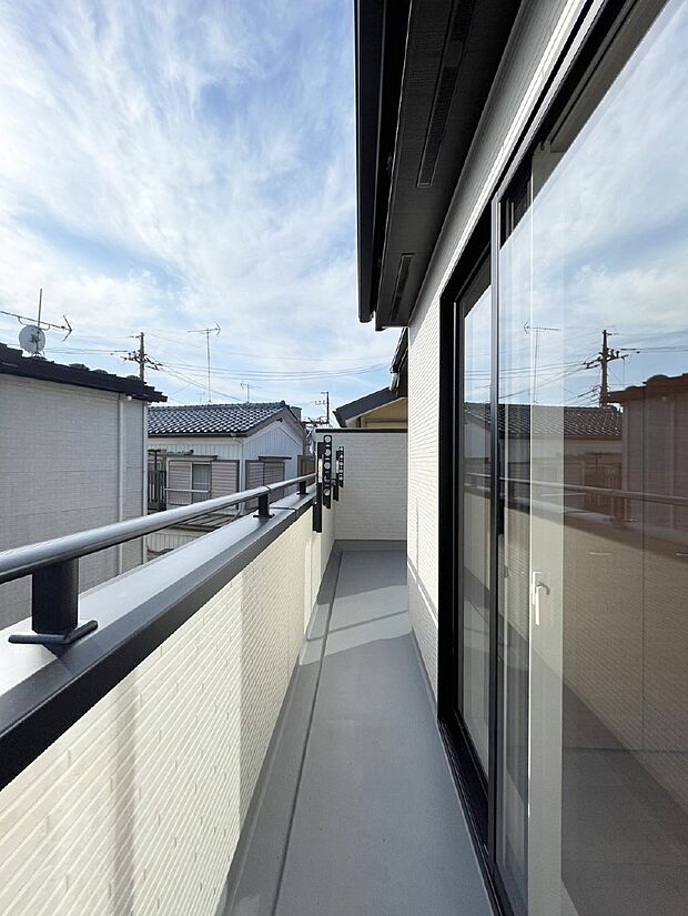 風通しの良いバルコニー