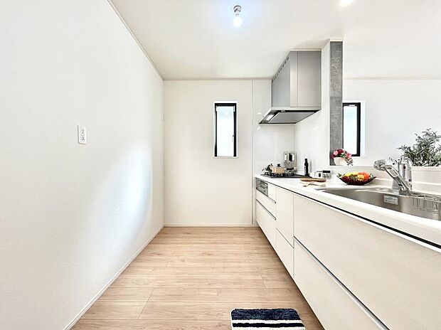 ゆとりあるキッチンではご家族と楽しくお料理ができます。