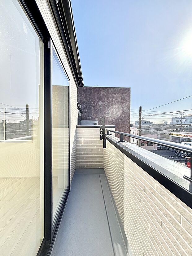 風通しの良いバルコニー