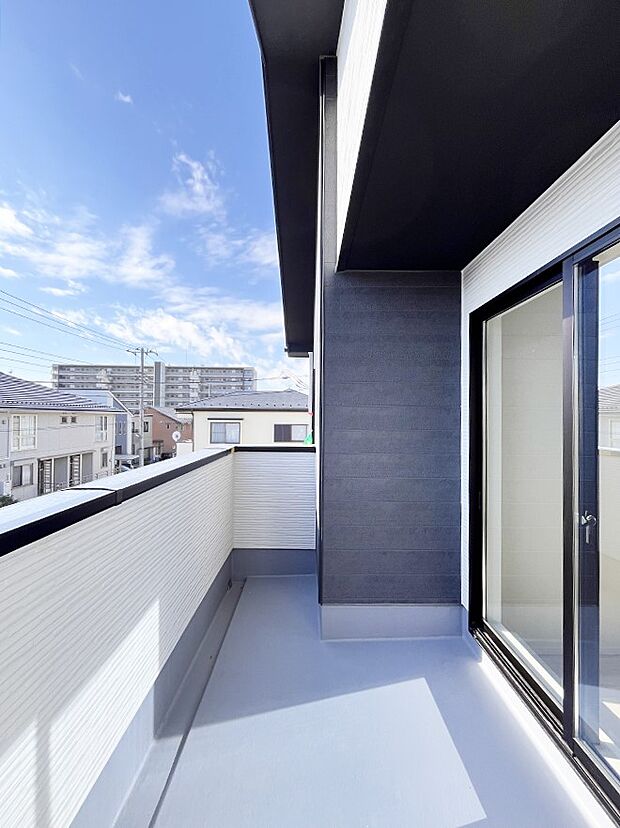 風通しの良いバルコニー