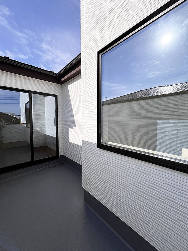 風通しの良いバルコニー