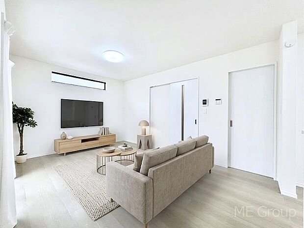 落ち着いた雰囲気のＬＤＫは家族みんなの快適空間　※家具はCGです