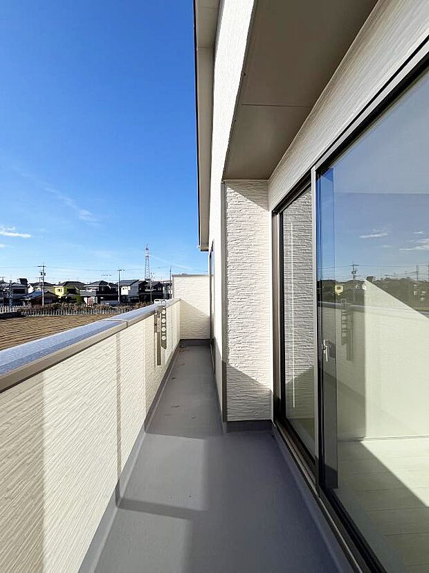 風通しの良いバルコニー