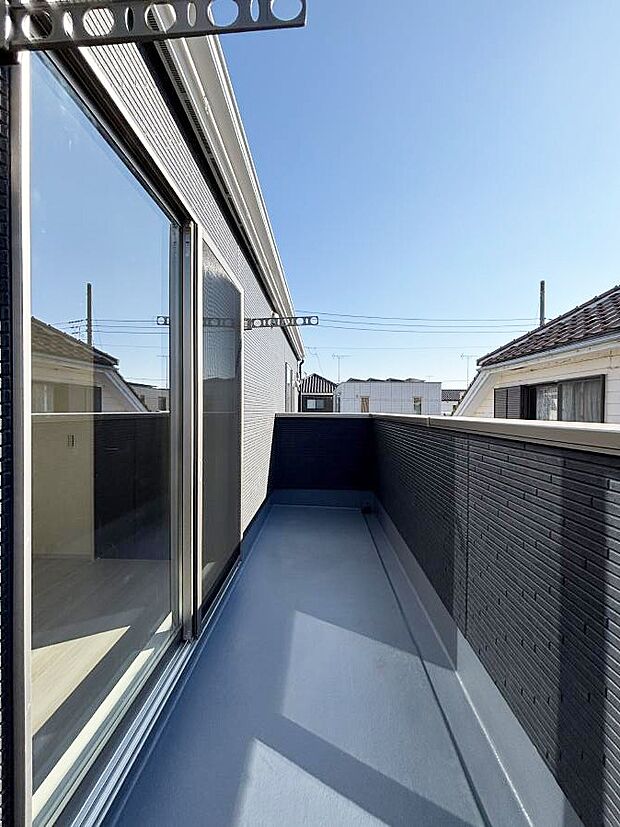 風通しの良いバルコニー