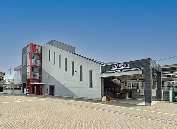 駅 1760m 東武伊勢崎線大袋駅