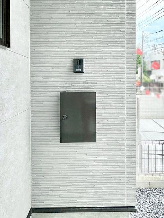 シンプルデザインのポスト。