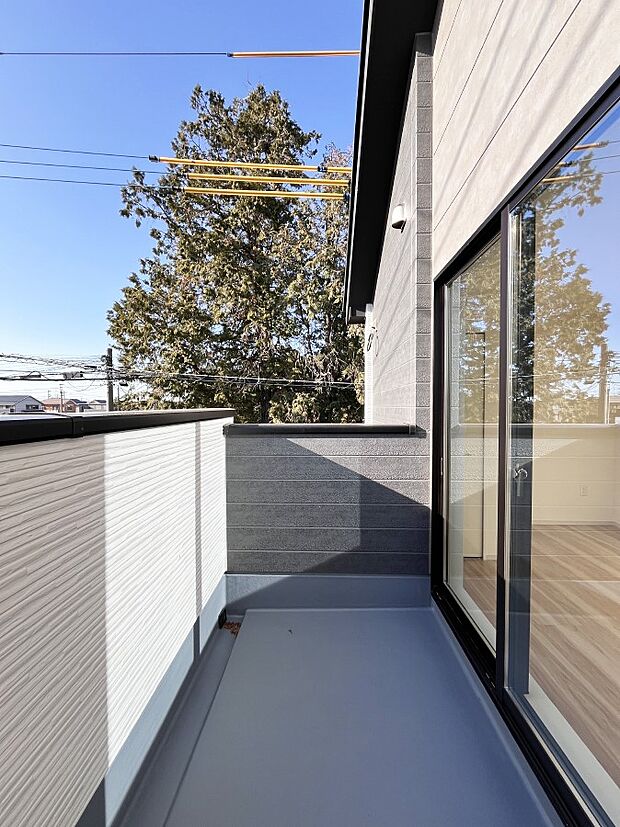 風通しの良いバルコニー