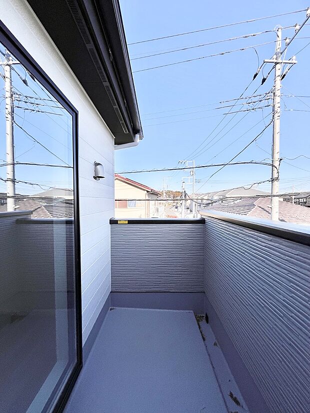 風通しの良いバルコニー