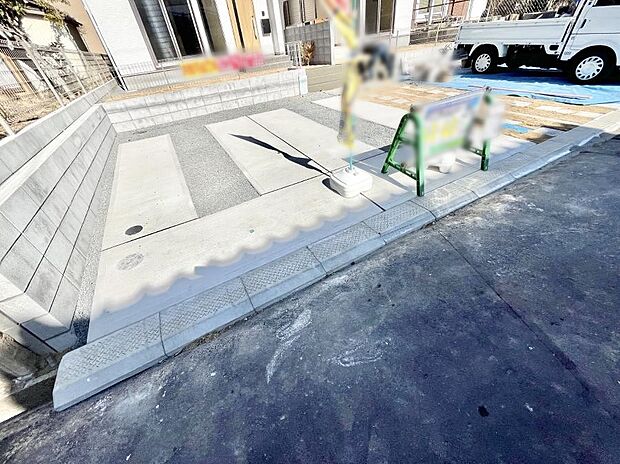 並列2台駐車可能なゆとりのカースペース