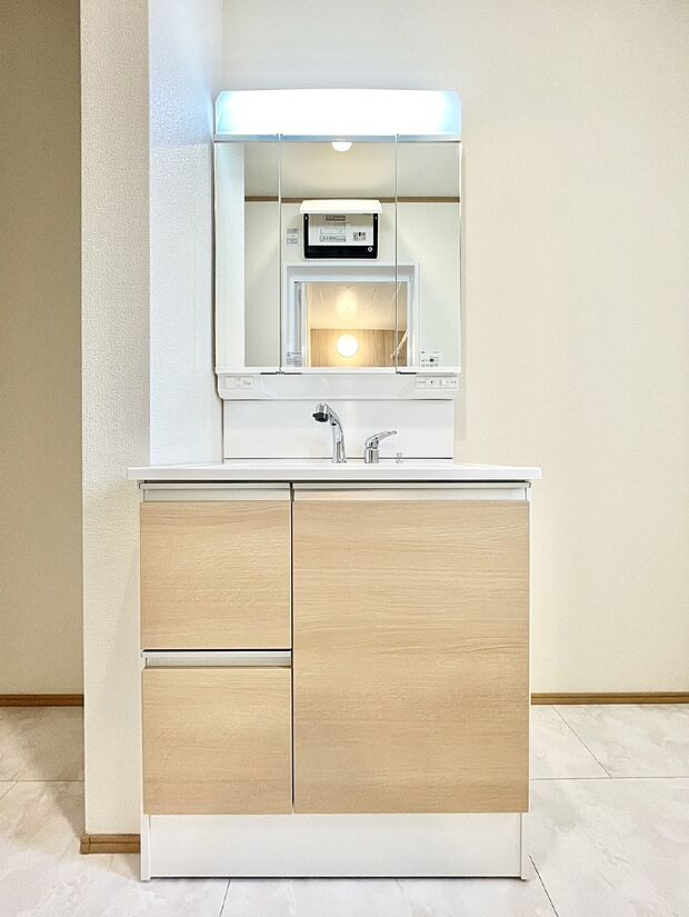 お子さんがうがい、手洗いも喜んでしてくれそうな洗面所！