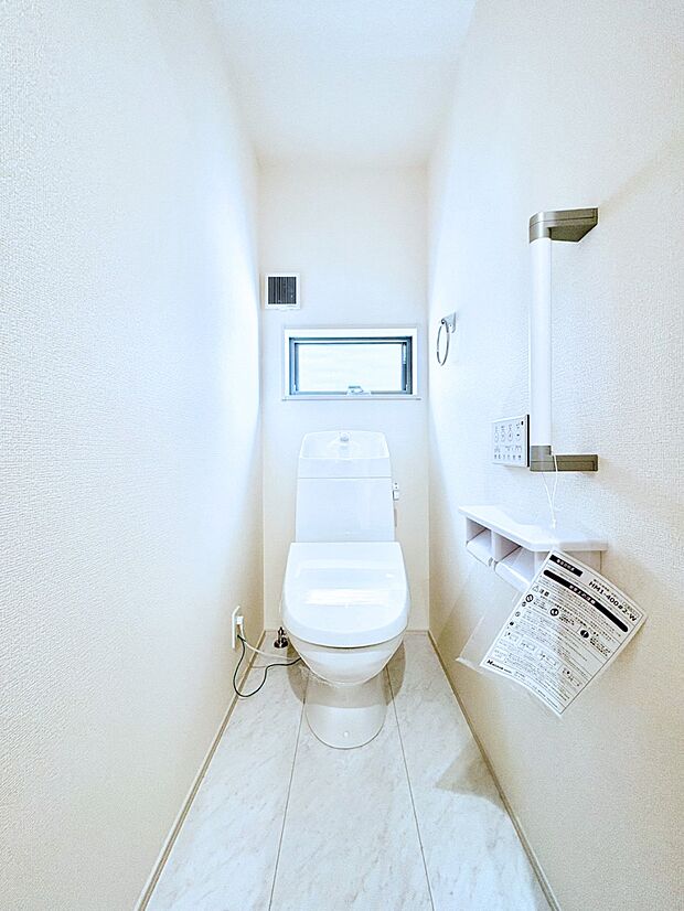 ウォシュレット付きトイレが1階と2階それぞれに配置されていてとても便利です。