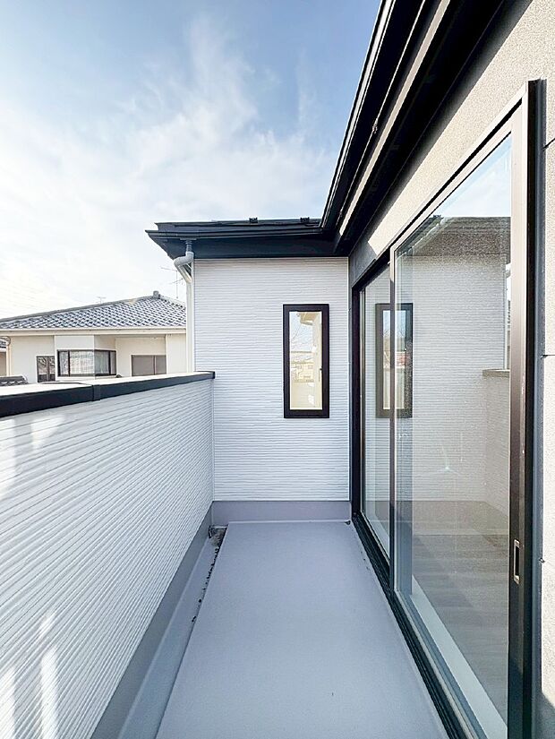 風通しの良いバルコニー