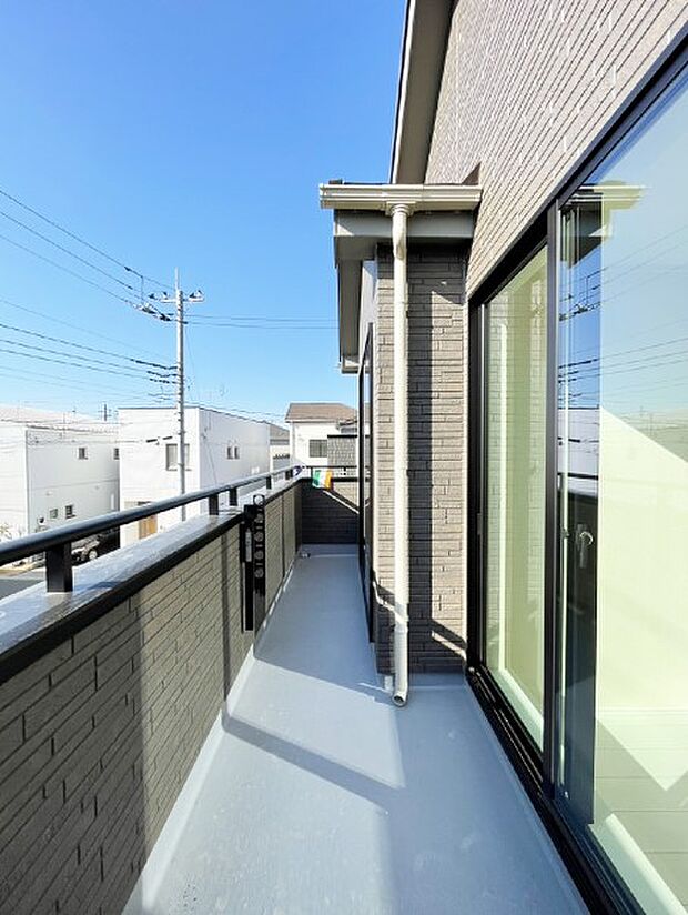 風通しの良いバルコニー