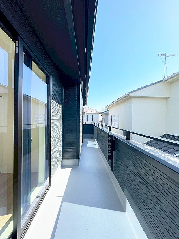 風通しの良いバルコニー