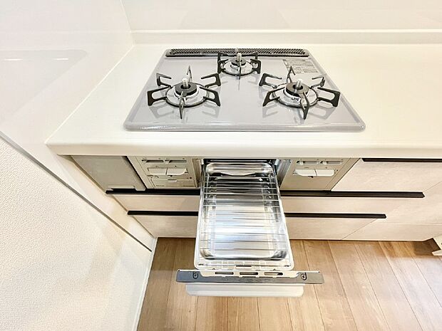 三口ガスコンロでお料理が一気にはかどりそう