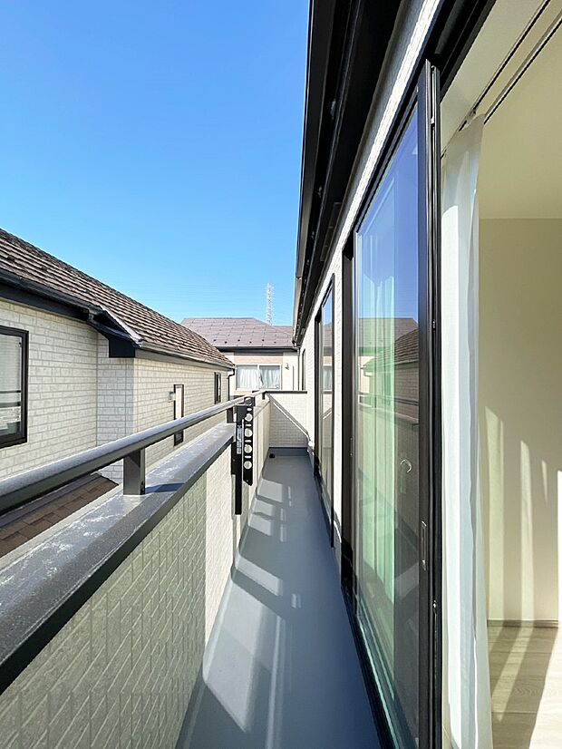 風通しの良いバルコニー