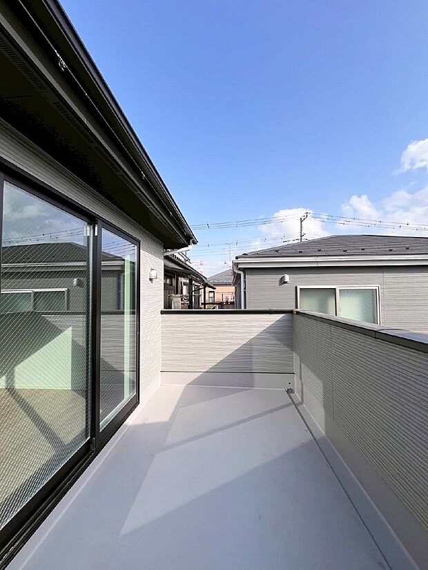 風通しの良いバルコニー