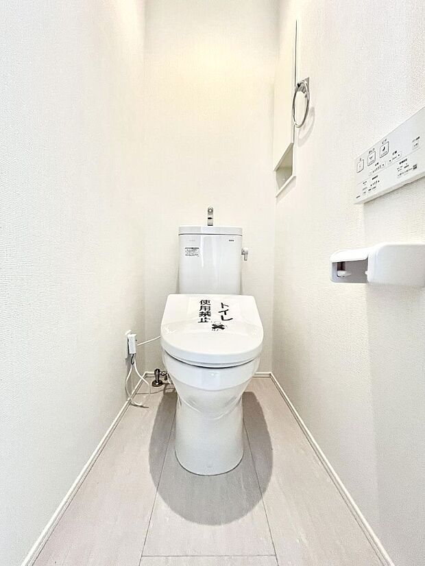 トイレは1階と2階それぞれに配置されていてとても便利です。 