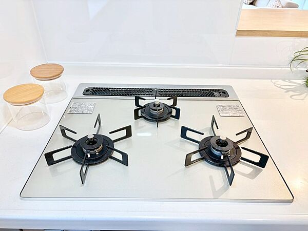 三口ガスコンロでお料理が一気にはかどりそう