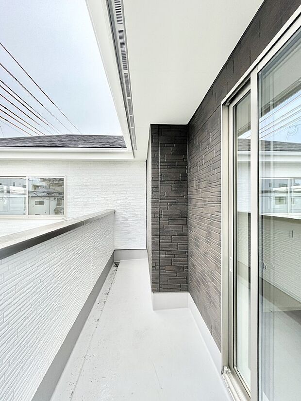 風通しの良いバルコニー