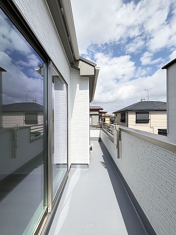 風通しの良いバルコニー