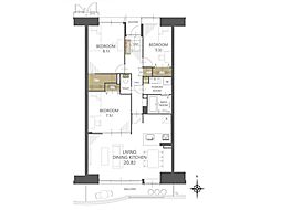 谷津パークタウン三番街第3−1−43号棟