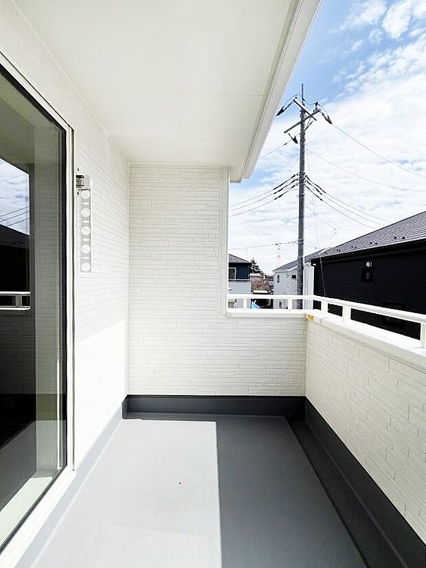 風通しの良いバルコニー