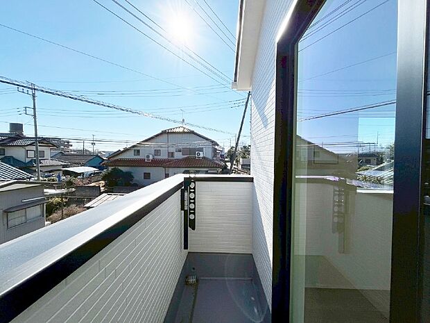 風通しの良いバルコニー