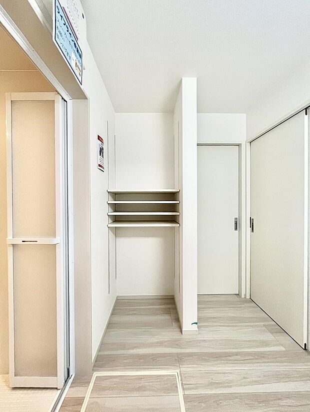便利なリネン庫で、スッキリした使いやすい洗面室に  
