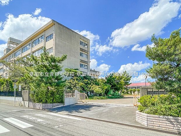 中学校 1800m 草加市立青柳中学校
