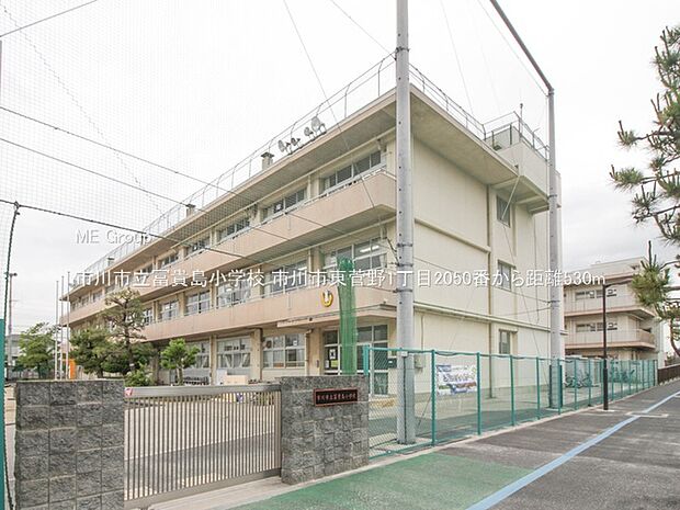 小学校 530m 市川市立冨貴島小学校