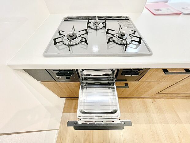 三口ガスコンロでお料理が一気にはかどりそう