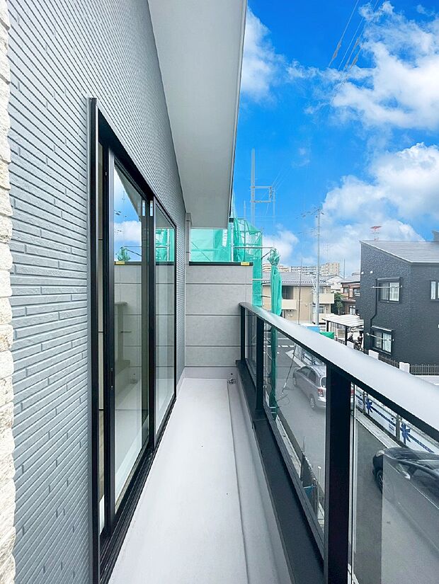 風通しの良いバルコニー