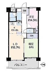 グリーンパーク水元7 2LDKの間取図画像